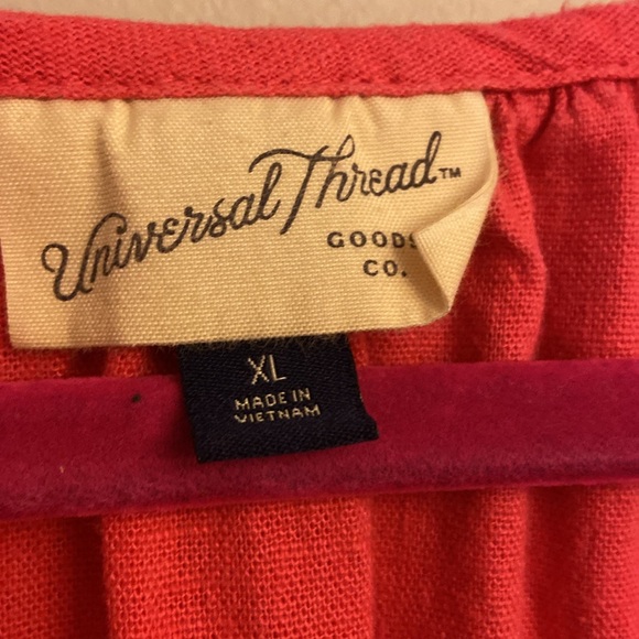 ⭐️Universal Thread Short Sleeve Linen Mini Shift Dress Women's size XL - Picture 7 of 8